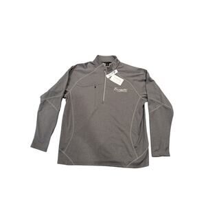 Borgata Casino Men's Half-Zip Gray Pullover. Sz. Large. NWT.